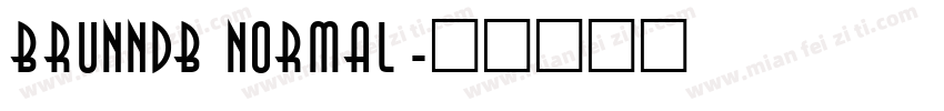 brunndb normal字体转换